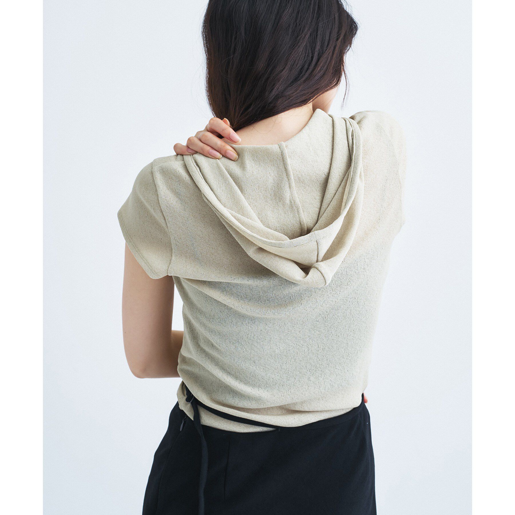 CODE A「soft button hood tee」|Tシャツ・カットソー|