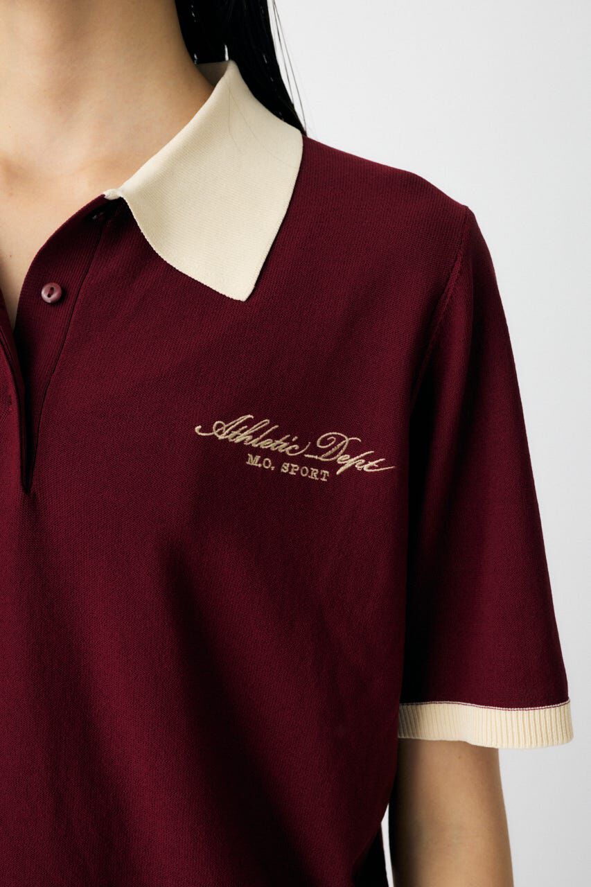 MOUSSY「HALF SLEEVE ニットポロ」|ニット・セーター|
