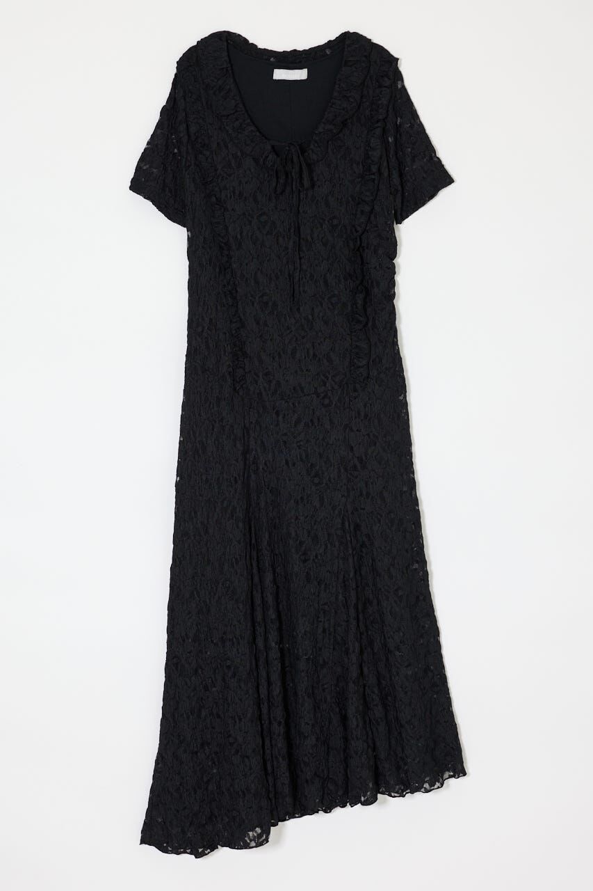 MOUSSY「CUT LACE ASYMMETRY ドレス」|ワンピース|