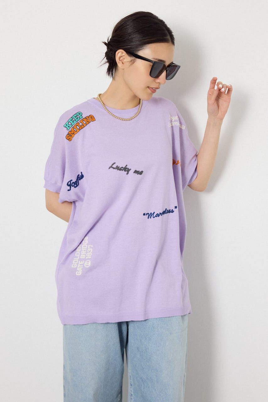 RODEO CROWNS「G.V embroideryニットトップス」|ニット・セーター|