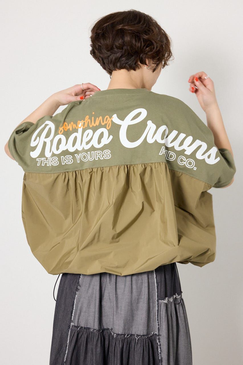 RODEO CROWNS「切替ロゴビッグトップス」|Tシャツ・カットソー|