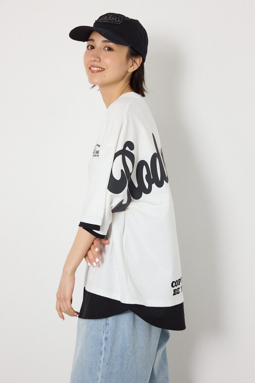 RODEO CROWNS「フェイクレイヤードロゴトップス」|Tシャツ・カットソー|