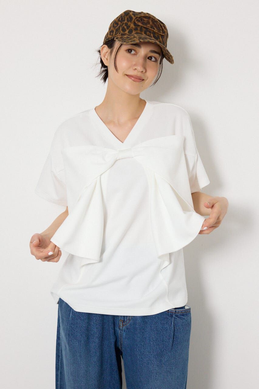 RODEO CROWNS「ビッグリボン2WAY Tシャツ」|Tシャツ・カットソー|