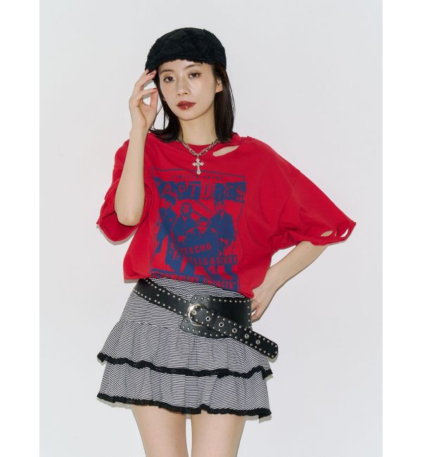 jouetie「グランジダメージTシャツ」|Tシャツ・カットソー|