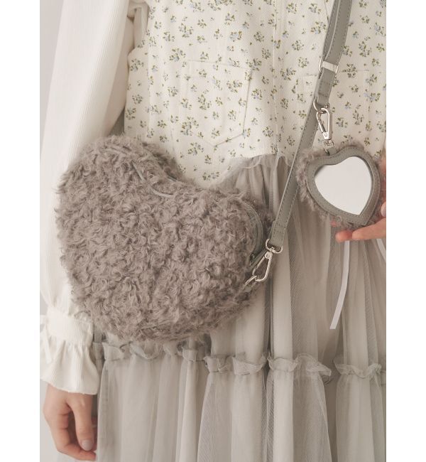 merry jenny「fluffy heart bag」|ショルダー・メッセンジャー|