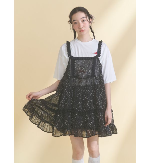 merry jenny「ribbon dog collage tee」|Tシャツ・カットソー|