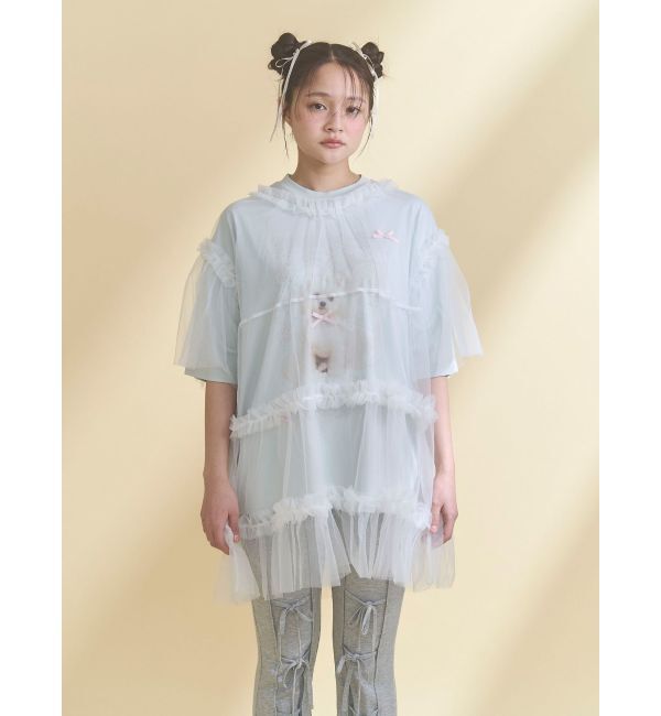 merry jenny「ribbon dog collage tee」|Tシャツ・カットソー|
