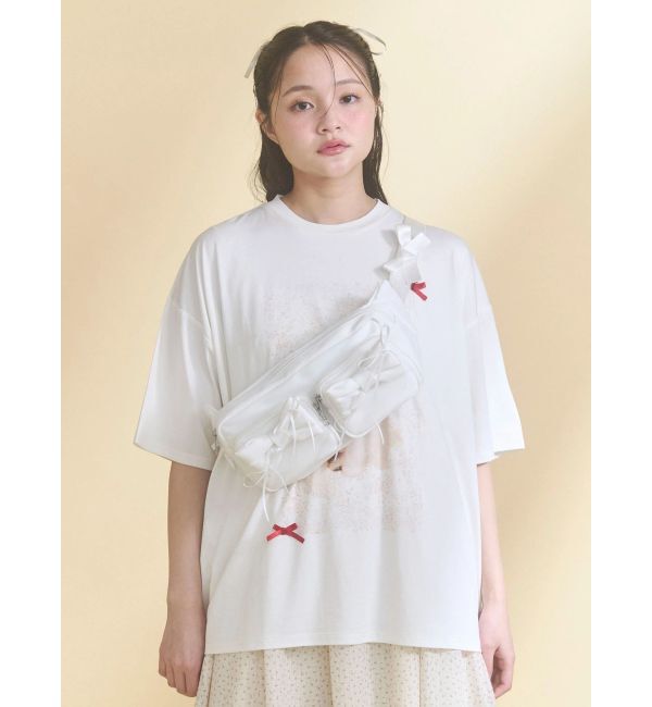 merry jenny「ribbon dog collage tee」|Tシャツ・カットソー|