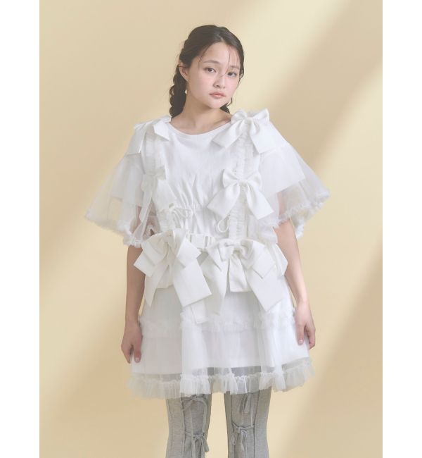 merry jenny「Tulle ribbon harness」|サスペンダー|