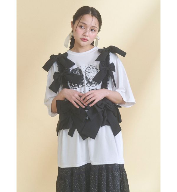 merry jenny「Tulle ribbon harness」|サスペンダー|
