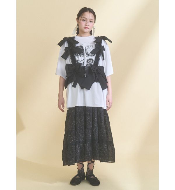 merry jenny「Tulle ribbon harness」|サスペンダー|