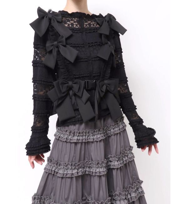 merry jenny「Tulle ribbon harness」|サスペンダー|