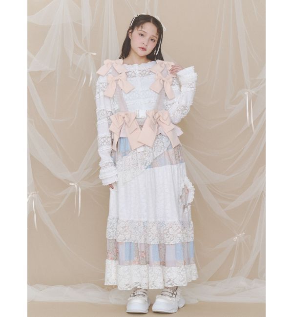 merry jenny「Tulle ribbon harness」|サスペンダー|