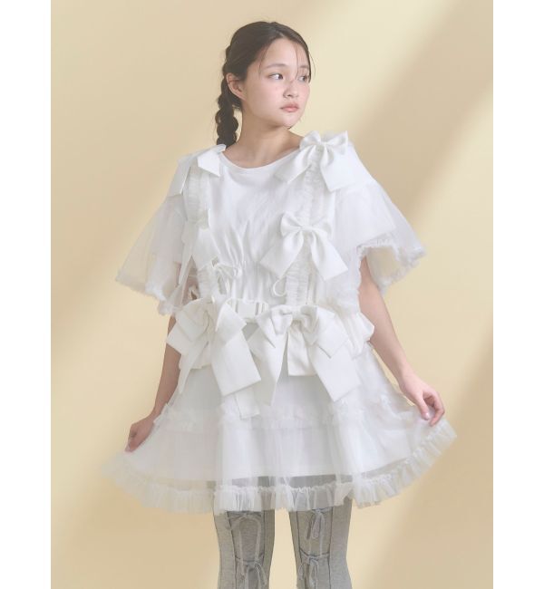 merry jenny「Tulle ribbon harness」|サスペンダー|