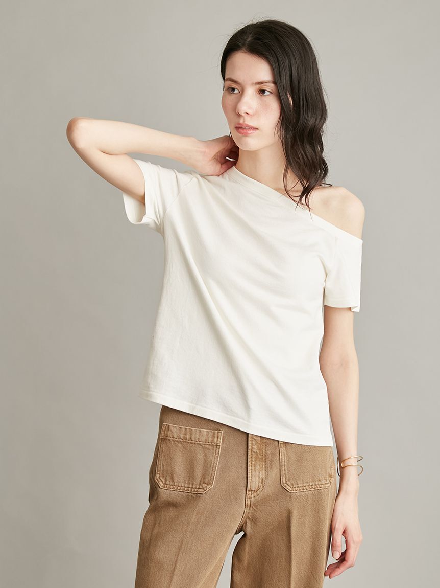 Mila Owen「アシンメトリーネックＴシャツ」|Tシャツ・カットソー|