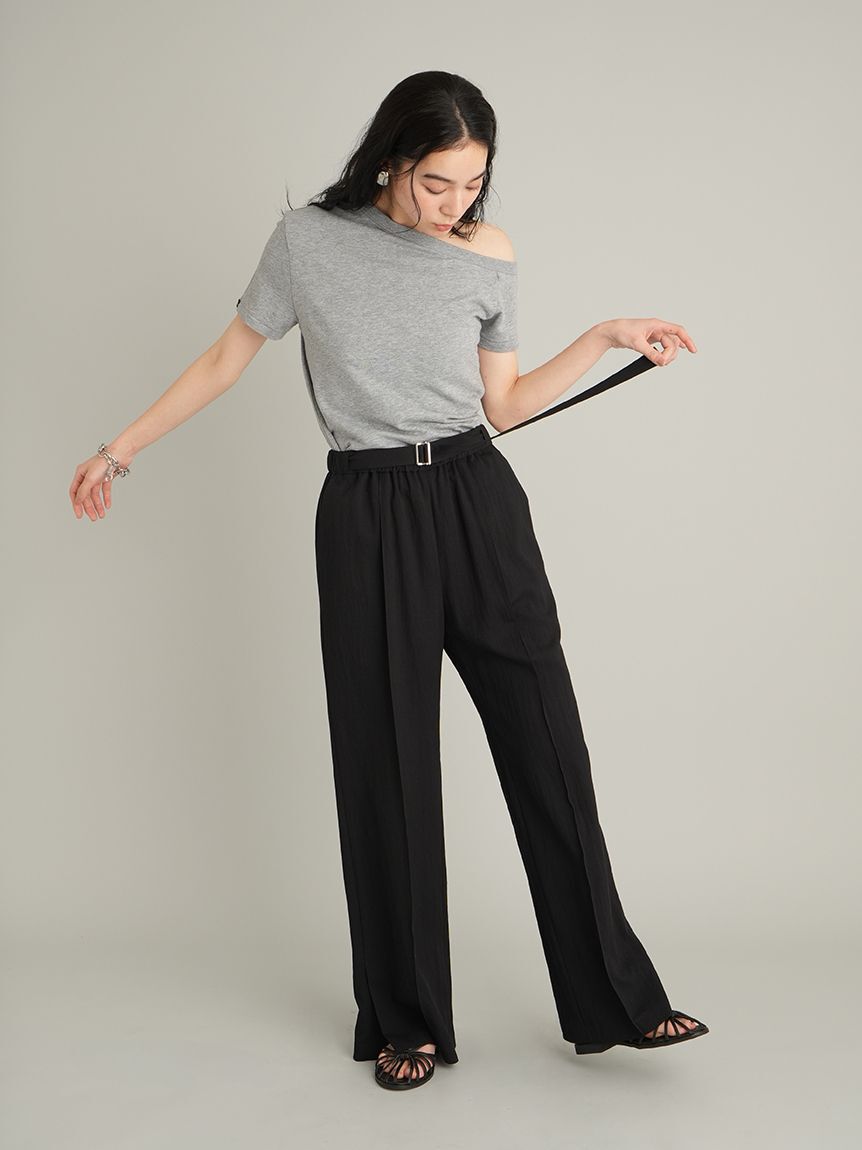 Mila Owen「アシンメトリーネックＴシャツ」|Tシャツ・カットソー|
