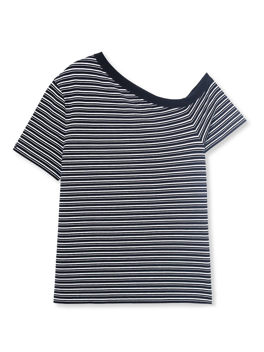 Mila Owen「アシンメトリーネックＴシャツ」|Tシャツ・カットソー|BORDER
