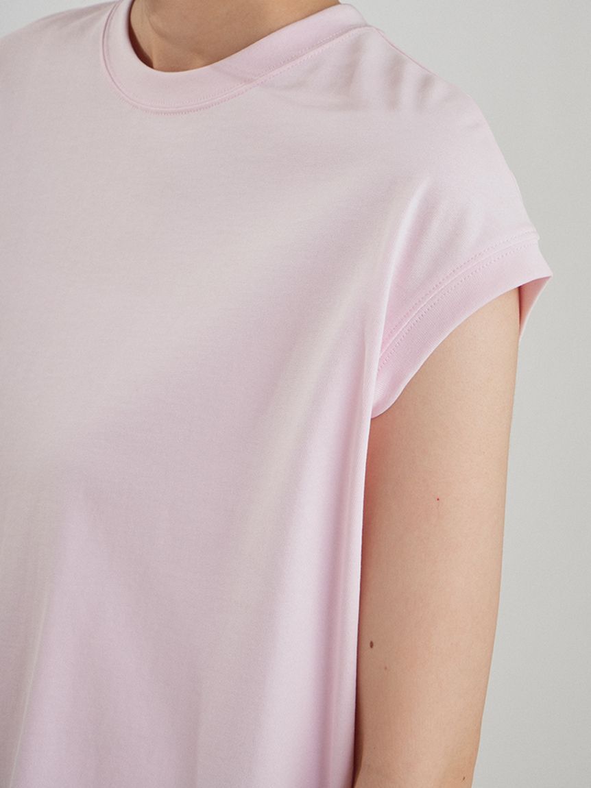 Mila Owen「【接触冷感】ハイラインフレンチスリーブカットＴＯＰＳ」|Tシャツ・カットソー|