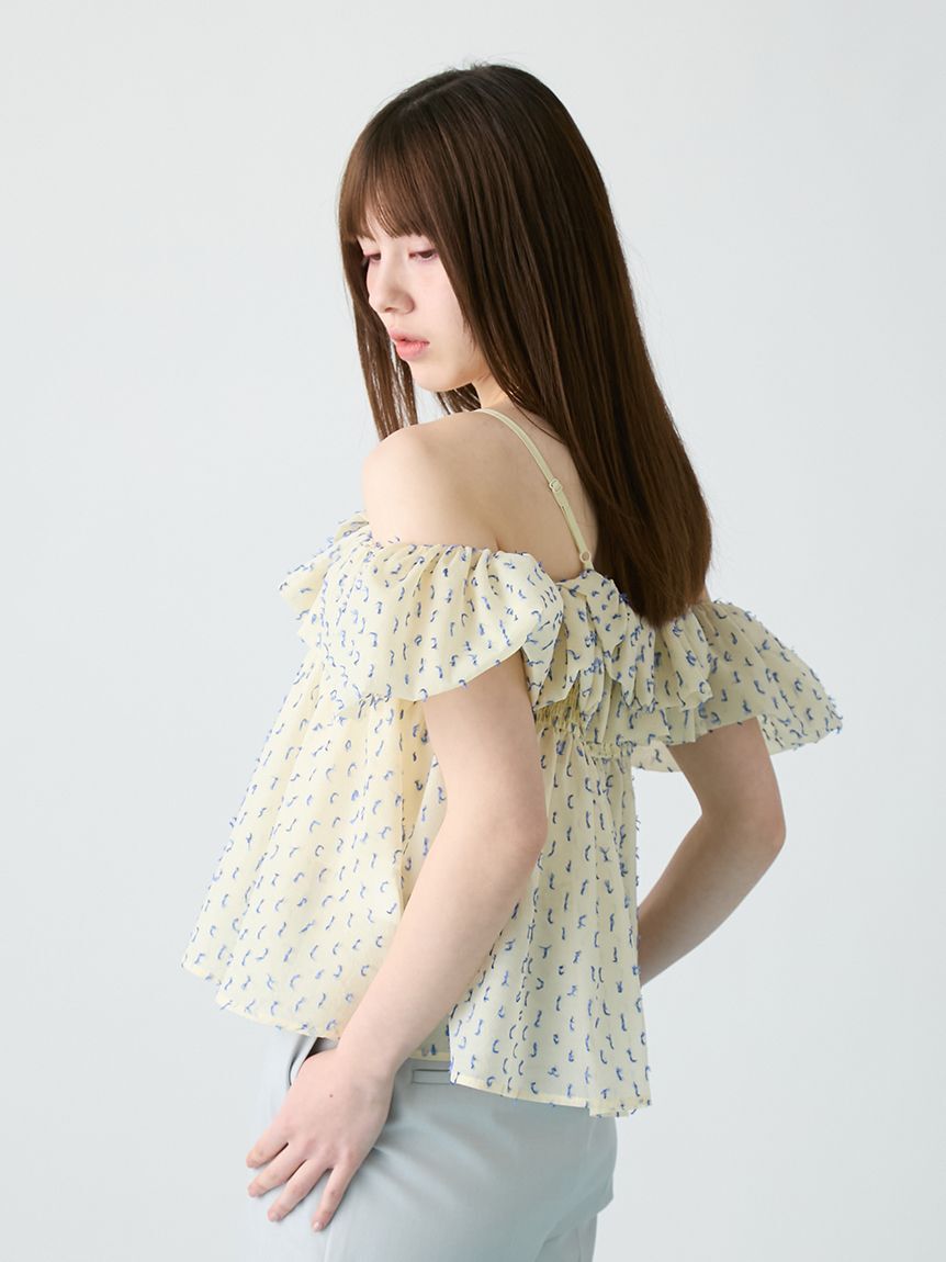 FURFUR「オフショルシアージャガードトップス」|シャツ・ブラウス|