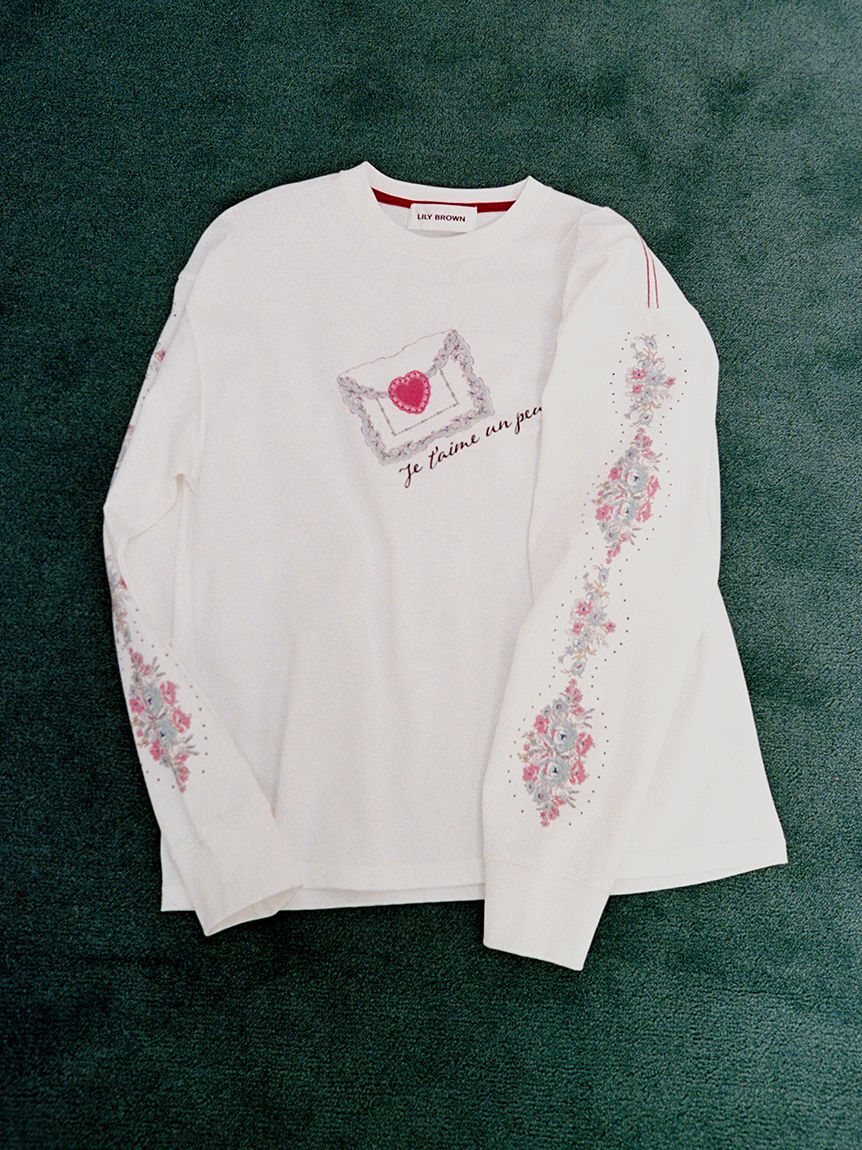 LILY BROWN「love letter ロングスリーブTシャツ」|Tシャツ・カットソー|