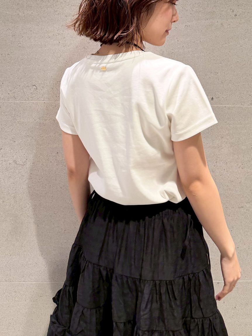 LILY BROWN Lingerie「骨格タイプ別カップインTシャツ【ウェーブ】（接触冷感）」|Tシャツ・カットソー|