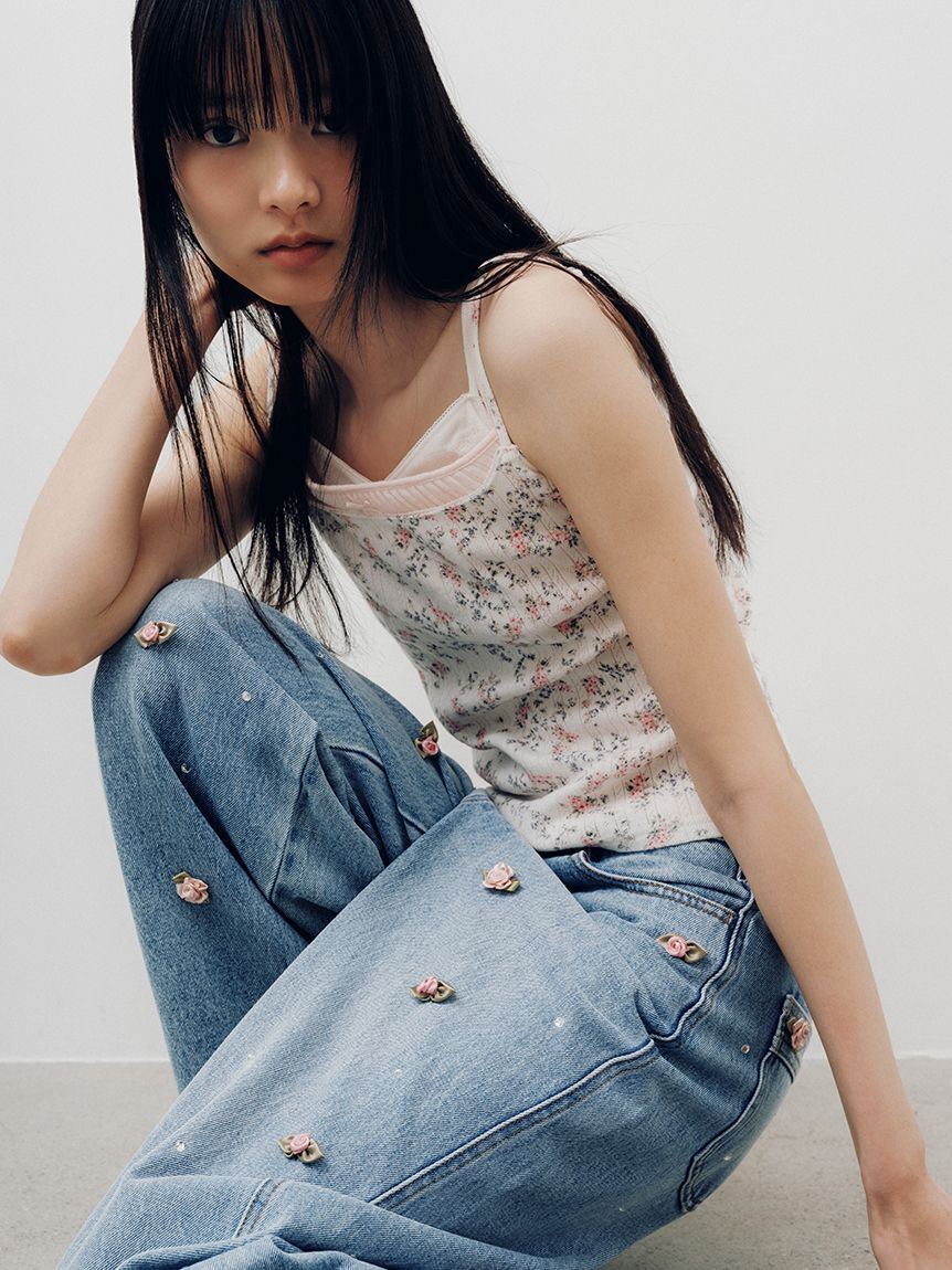 LILY BROWN「レイヤードキャミソールセット」|Tシャツ・カットソー|