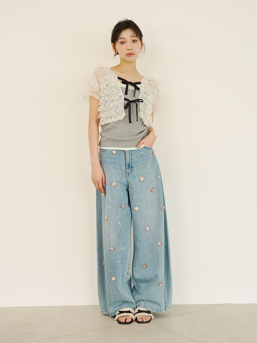 LILY BROWN「レイヤードキャミソールセット」|Tシャツ・カットソー|