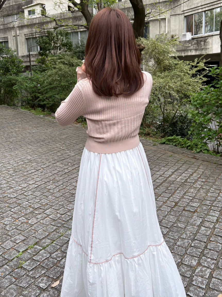 LILY BROWN「【限定カラー】【ウォッシャブル】ニットドッキングワンピース」|ワンピース|