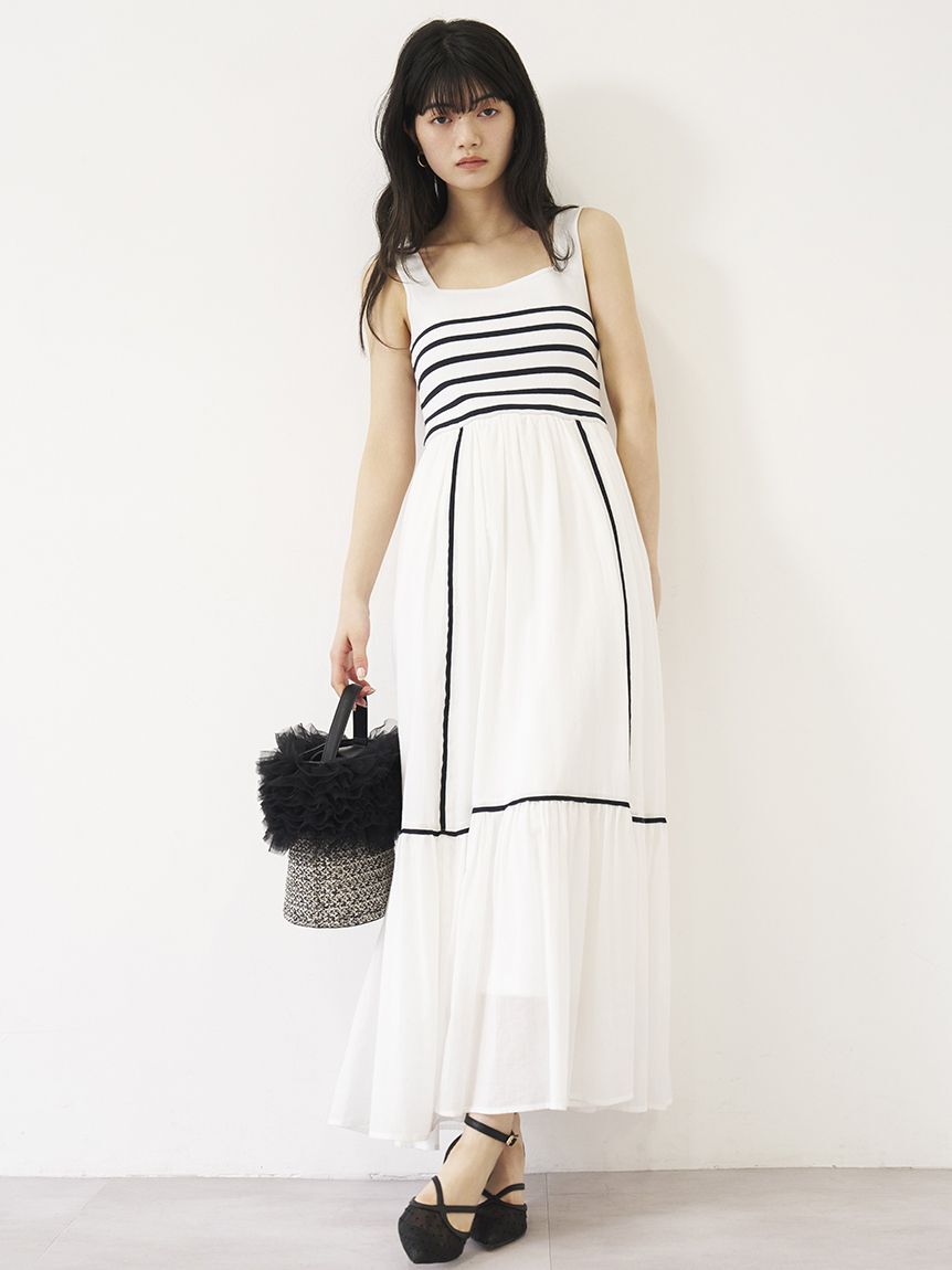 LILY BROWN「【限定カラー】【ウォッシャブル】ニットドッキングワンピース」|ワンピース|BORDER
