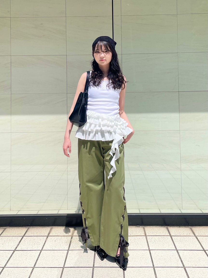 LILY BROWN「ティアードフリルヘムトップス」|Tシャツ・カットソー|