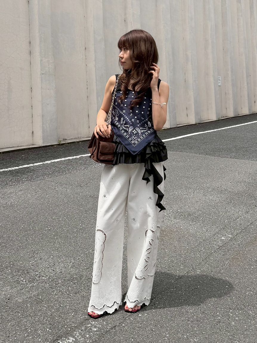 LILY BROWN「ティアードフリルヘムトップス」|Tシャツ・カットソー|