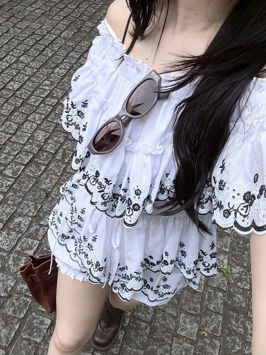LILY BROWN「バリエレースバルーンショートパンツ」|その他|