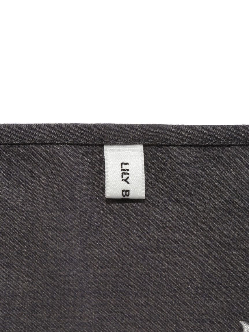 LILY BROWN「クラシカルリボン刺繍スカーフ」|バンダナ・スカーフ|