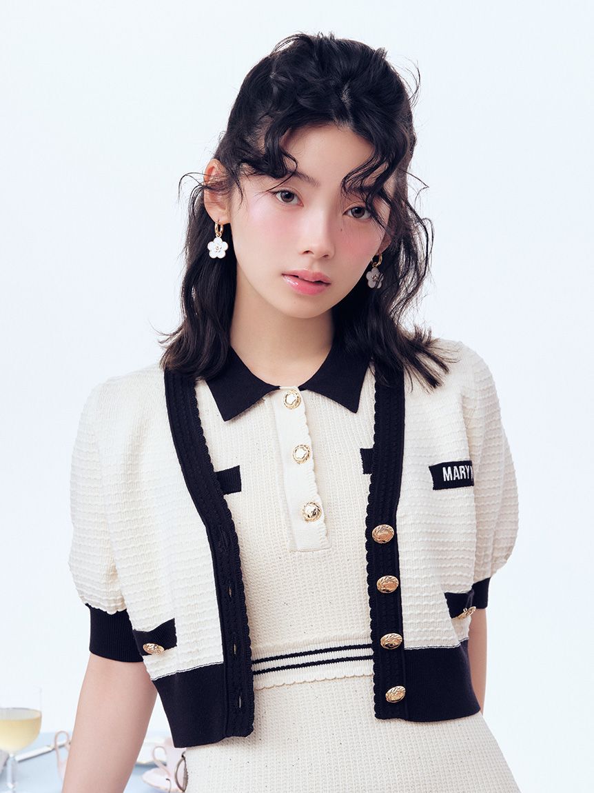 LILY BROWN「【LILY BROWN&times;MARY QUANT】ニットカーディガン」|カーディガン|