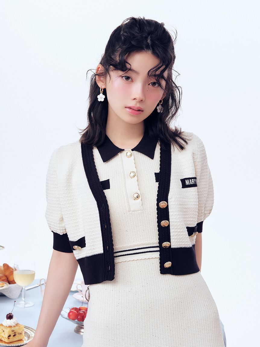 LILY BROWN「【LILY BROWN&times;MARY QUANT】ニットカーディガン」|カーディガン|