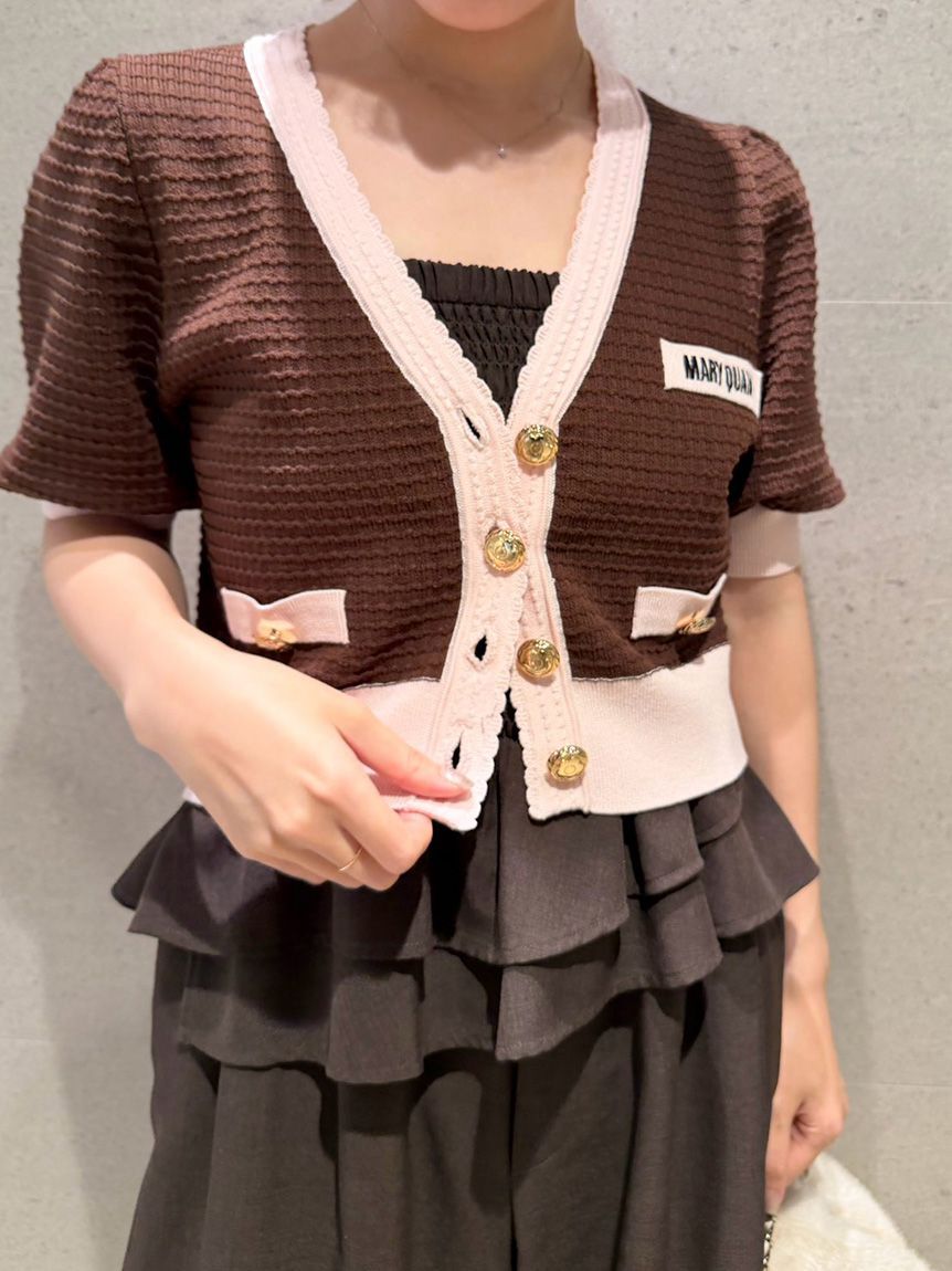 LILY BROWN「【LILY BROWN&times;MARY QUANT】ニットカーディガン」|カーディガン|