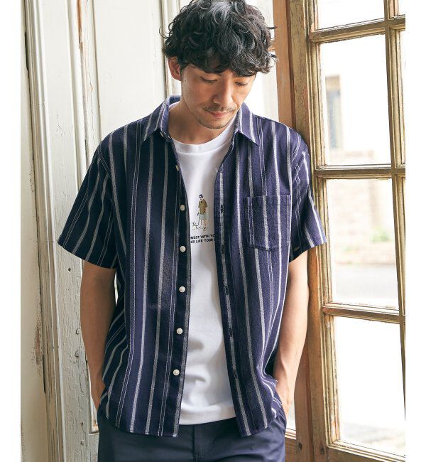 ikka「パナマレギュラーカラーシャツ」|シャツ・ブラウス|
