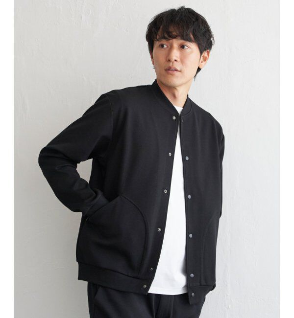 ikka「テックストレッチボタンカーディガン」|カーディガン|ブラック