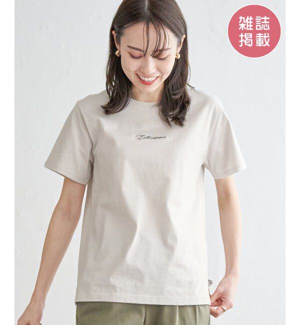 ikka「【雑誌InRed5月号掲載】ロゴフォトプリントTシャツ」|Tシャツ・カットソー|ライトグレー