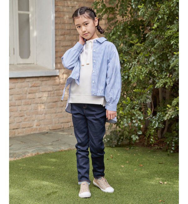 ikka kids「【親子コーデ】ドロストロングテールシャツ（120~160cm）」|シャツ・ブラウス|