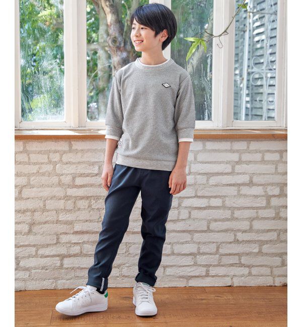 ikka kids「【親子コーデ】ピケレイヤード7分袖Tトレ（120~160cm）」|Tシャツ・カットソー|