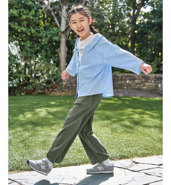 ikka kids「【親子コーデ】ロゴTドッキングドッキングブラウス（120~160cm）」|シャツ・ブラウス|