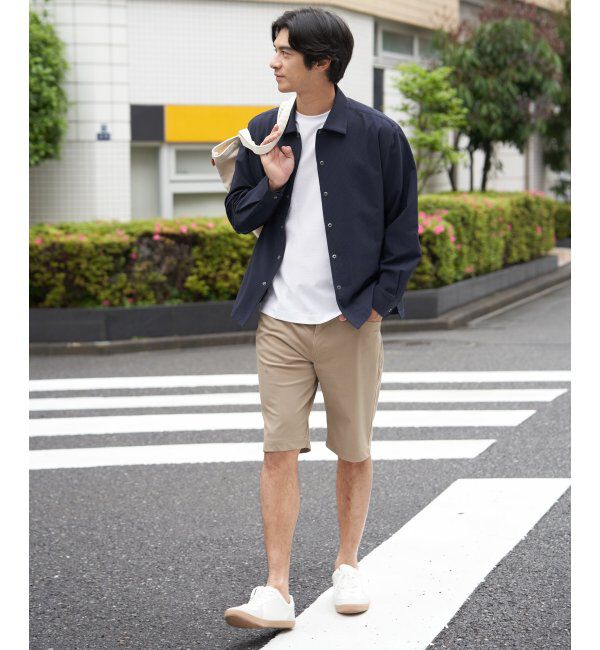 ikka「【雑誌MonoMax5月号掲載】イージケアサッカースナップシャウター「小泉孝太郎さん着用モデル」」|シャツ・ブラウス|