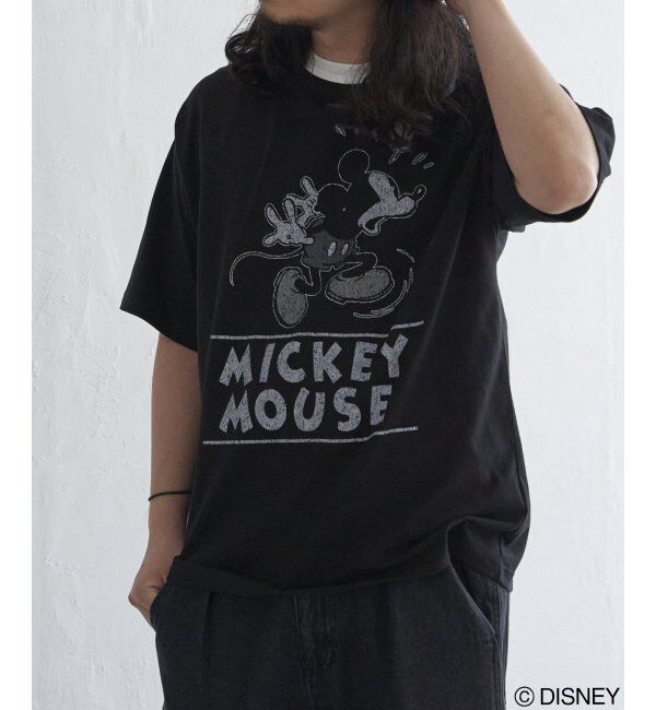 VENCE share style「ミッキーリンガーTシャツ」|Tシャツ・カットソー|