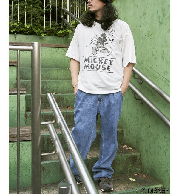 VENCE share style「ミッキーリンガーTシャツ」|Tシャツ・カットソー|