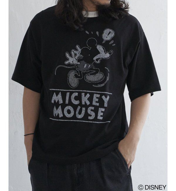 VENCE share style「ミッキーリンガーTシャツ」|Tシャツ・カットソー|