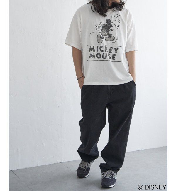 VENCE share style「ミッキーリンガーTシャツ」|Tシャツ・カットソー|