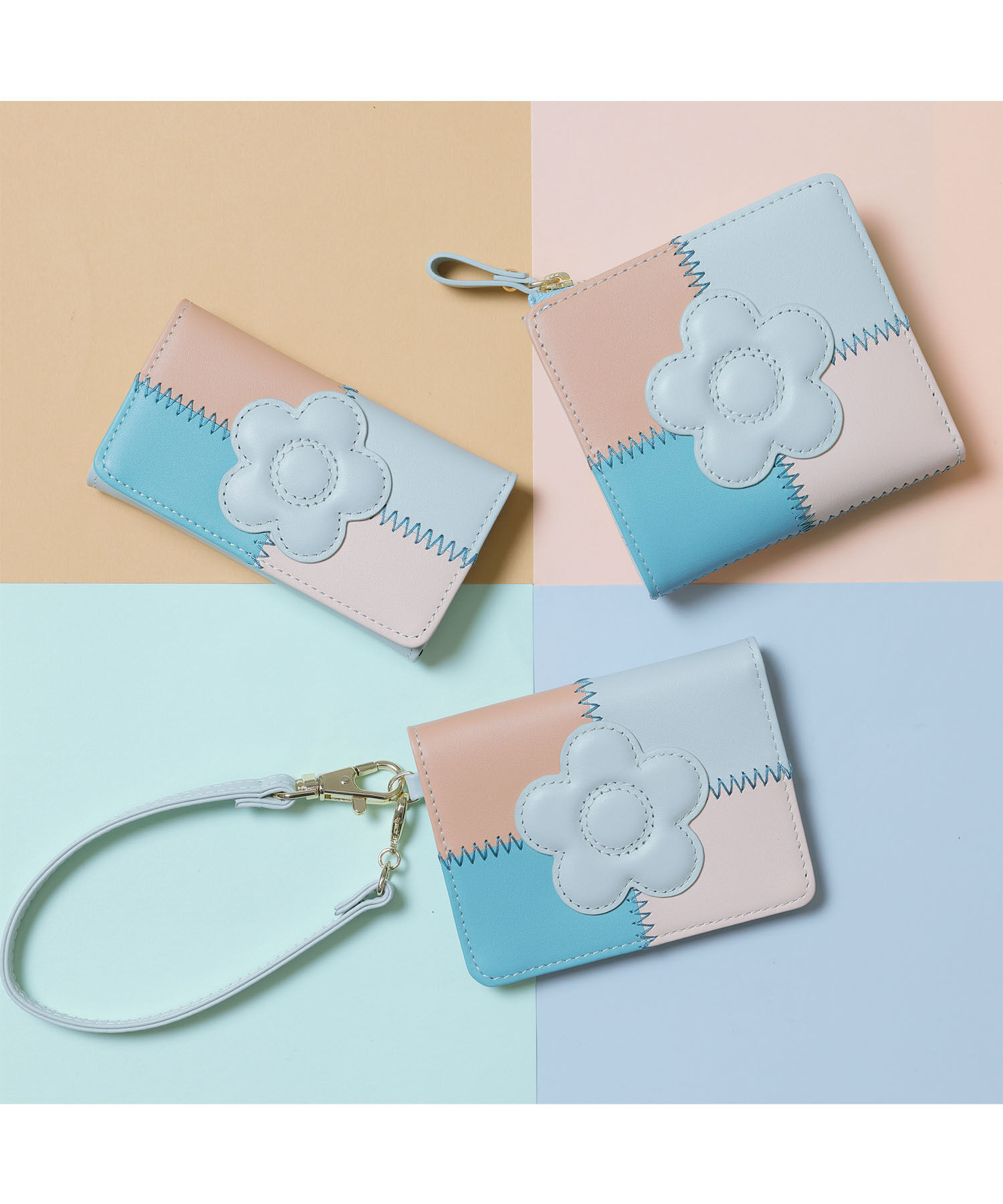 MARY QUANT「パッチワーク キーケース」|キーケース|
