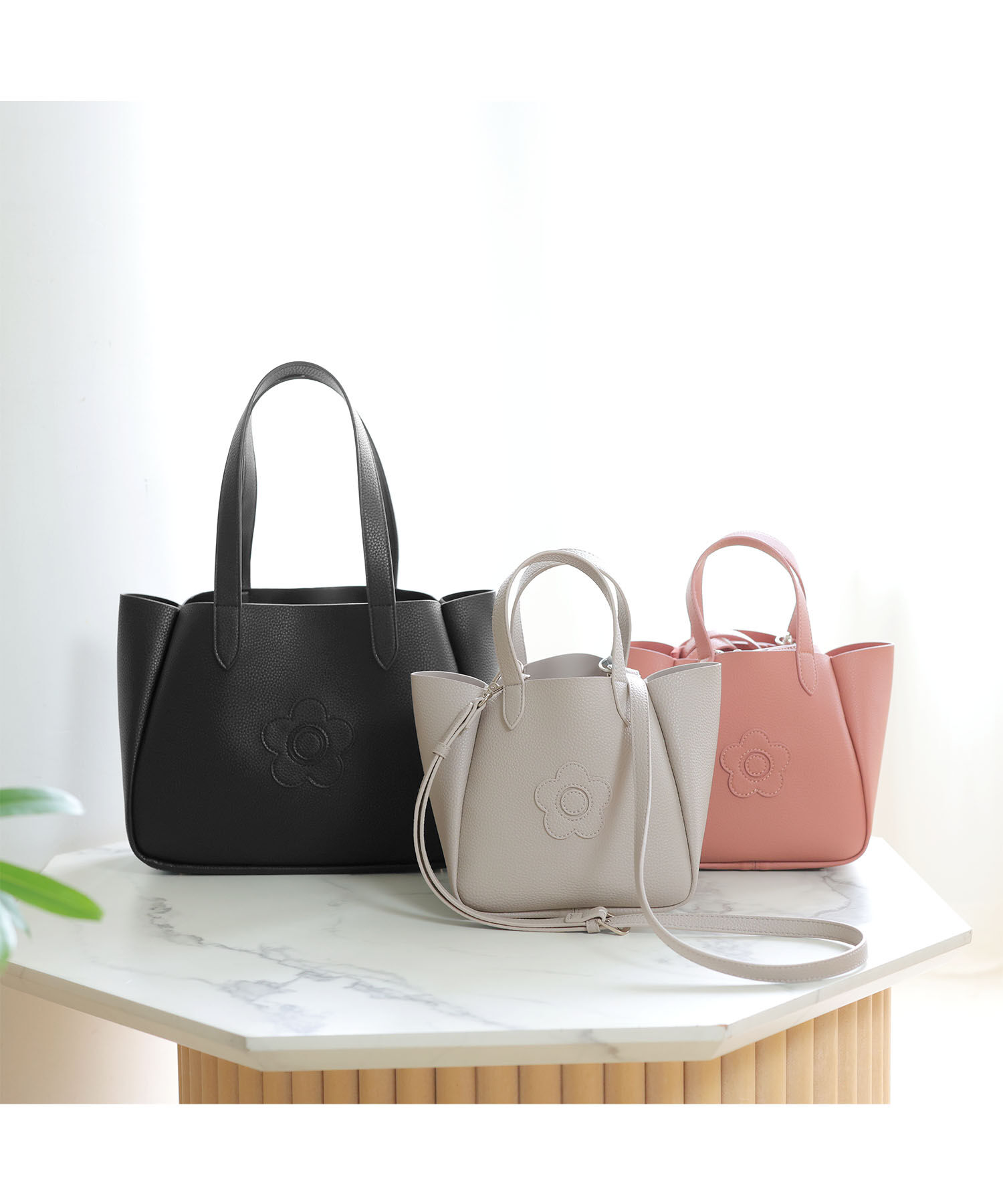 MARY QUANT「シュリンクWフェイス 2WAYミニトート」|ショルダー・メッセンジャー|