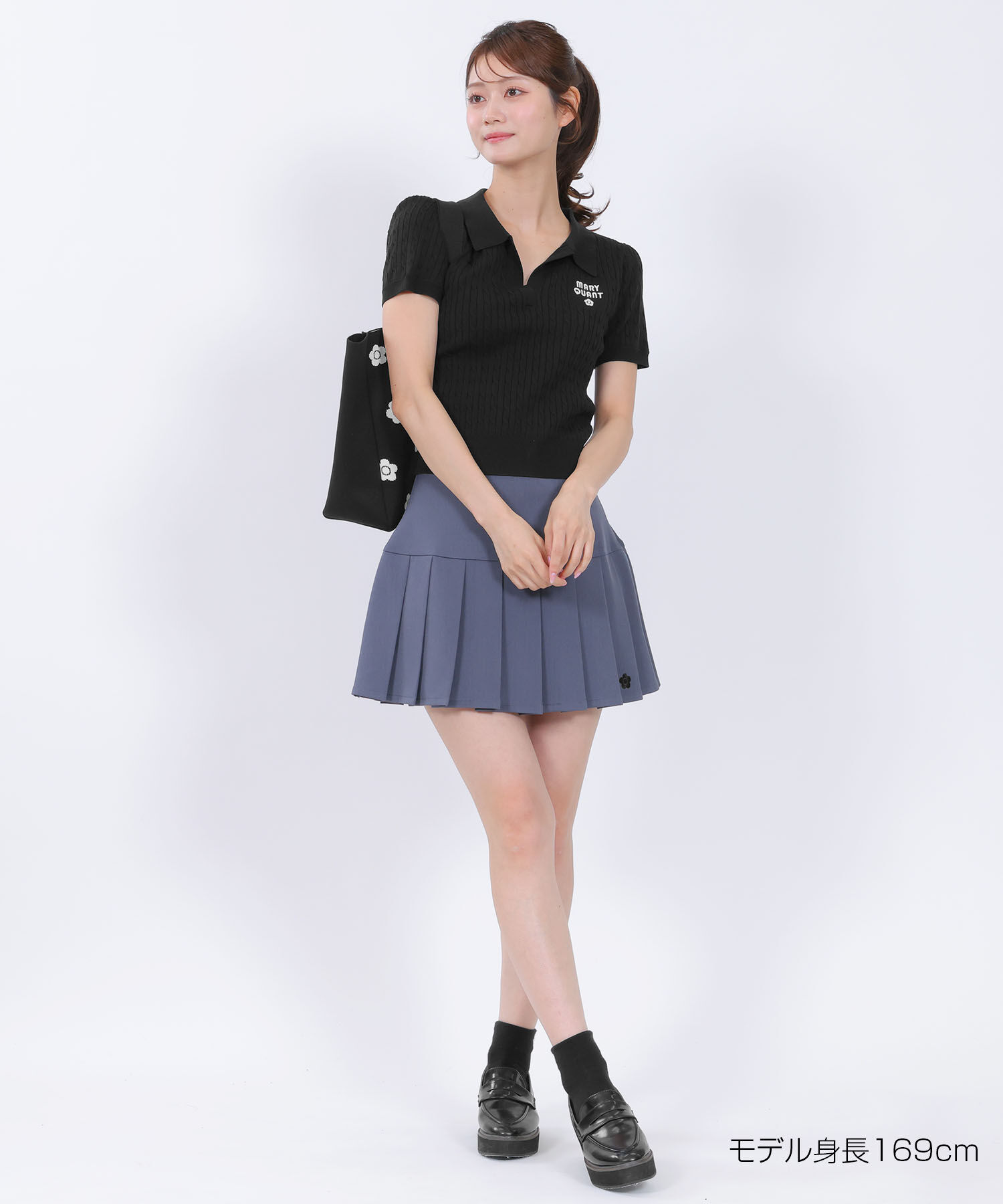 MARY QUANT「レイヤードポロ プルオーバー」|ポロシャツ|